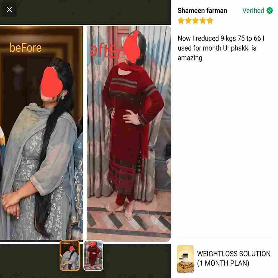 Weightloss Solution (1 Month Plan) By Dr Rubina